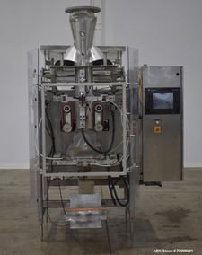 CMD #Icon-380, VFFS, w/ Bagger, 120 CPM, 2.4-15.7" width x 2.4-19.6" L bag max, AB Logix PLC, 2003