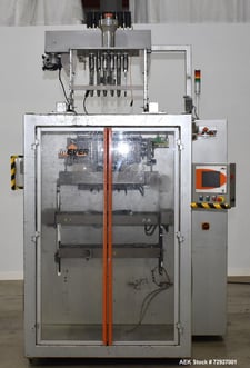 INVpack #SP6, VFFS for Stick Packs, 6-Lane, 360 SPM, 17-45mm width x 60-160mm L max, PLC, 480 V., 2015