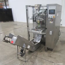 Ohlson #VFFX-7311, VFFS, Bagger, 100 BPM, Stainless Steel, 3.5-12" width x 2-16" L bag range, Mitsubishi PLC