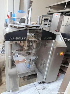 UVA Packaging #Butler-4, VFFS Machine, 50-220mm x 400mm Bags, 120 BPM, Intermittent Motion