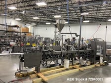 Bartelt #IM7-14, HFFS, Dual Liquid Fillers, 2"-5-3/4" width x 2"-9" H bag range, 100 CPM, AB PLC