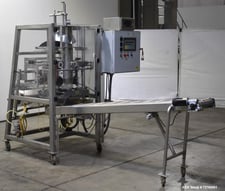 Tucs #TVF-10-25-C, VFFS, 70 PPM, 1-3/16"-12" width x 2-36" L range, date printer, digital read out, Fanuc