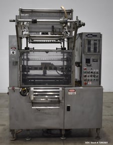 W.A. Lane #L-18, VFFS, Liquid-Paste Filler, 12 per cycle, 15-100 cycle/min, 1.5-4.5" W x 2.5-6" L bags, 220