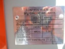 1200 Amps, Square D, FG2-15050-12, electrically operated, drawout, #VB5586