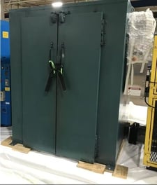 36" width x 60" H x 36" D Grieve #CAH550, floor level electric cabinet type oven, 3-shelves, 550&deg;F