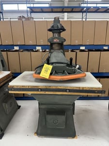 25 Ton, Herman Schwabe #D, heavy duty swing arm hydraulic die cutting clicker press, 3 stroke, 3 HP
