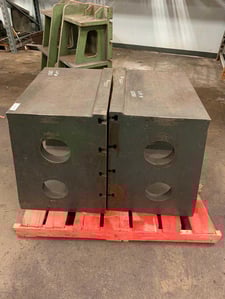 24" x 27-1/4" x 20-3/4" Cube T-Slotted angle plate, 1 set