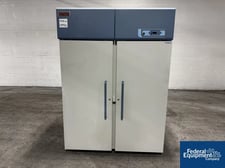 Thermo Scientific #Forma-FRGL5004D22, 2-Door Refrigerator, R-134A, 53" x 52" x 25" chamber, shelves, 120 V.