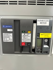 4000 Amps, General Electric, Main Breaker Distribution Panelboard 277/480 Volts, 3P4W Indoor LIG RELT
