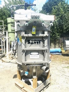 72 sq.ft., Smoot, all Stainless steel filter receiver dust collector, 19 pleated cartridge deisgn