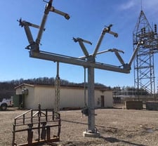 3000 Amp. ROYAL, AV13830, 145000 Volts, GANG OPERATED, AIR BREAK SWITCH