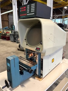 14" Deltronic #DH14-MPC4, optical comparator, Tungsten halogen projection, 10X lens, surface illumination