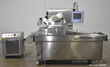Multivac #T-300, Tray Sealing Machine, 500mm Film Width, 12-30 PPM, R-134A, 220 V., on casters, 2017