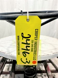 8" Lined Valve Co., manual knife gate, Stainless, right angle wormgear handwheel operator