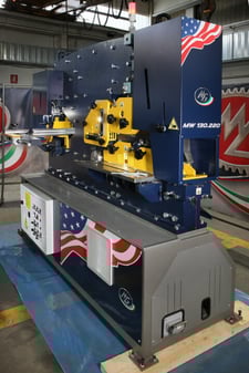 6" x 6" x 1/4" M.g. #MW-130, Ironworker, 130 Tons Punching & 200 Tons Shearing, 24" Throat depth, 1.5" Hole