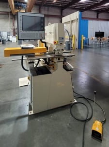 4" x 4" x 3/8" GEKA #Hydracrop-55SD, Ironworker, w/20" Automatic Positioner, 60 Ton Punching Power, 1.5" Hole