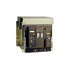 1200 Amps, Merlin Gerin, Masterpact MP12 H1, LSI circuit breaker, 3-pole, 600 Volts