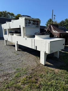 Modine, #LCS8014-030-AC, 4 fan air cooled remote condenser, 3 phase, 460 V.