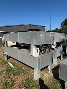 Liebert #CDF308-A, 3 fan condenser, 3 phase, 460 V.