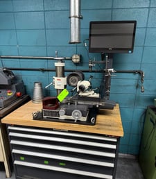 Chevalier #FCG-610, bench type universal tool & cutter grinder w/Dino-Lite digital microscope