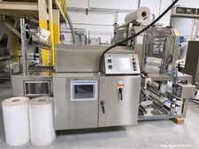 APM #MSA-26SS, Semi-Automatic Shrink Bundler, w/Heat Tunnel, AB PV Plus 1250, 30" width rollers, Stainless