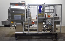 Zepf Tampco Thiele #SA-27, Auto Shrink Bundler, 20 BPM, Integrated Shrink Tunnel, cooling fan, portable on