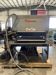 37" x 60" Timesavers #2111-13-0, Stainless Steel metal wet sander, 15-30 FPM, 2007