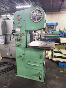 16" x 12" DoAll #1612-1, vertical band saw, 24" x 24" table, 50-5200 FPM, 1.5 HP, 1965