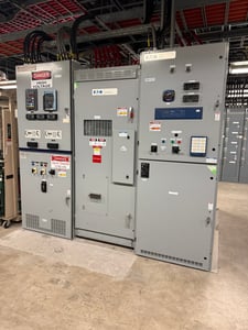 Eaton #CALS07543, 15 KV switchgear line up MVS load break controller, 2000 amp