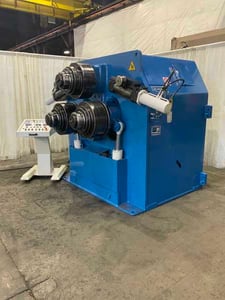 5-7/8" x 5-7/8" x 5/8" Faccin #RCMI-170, hydraulic angle rolls, control console, horizontal or vertical