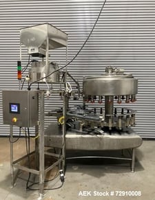 Federal #GWS185L, Rotary Filler Capper, 1 gallon Water Bottles, 38mm caps, AB PLC, 220 V.