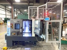Daewoo Doosan #Lynx-2100A, cnc lathe, w/ Denso Robot Loader, 23" swing, 13.8" diameter x 13" max, 6" chuck