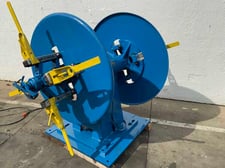 2500 lb. Littell #25-12, double end coil reel, 12" width, 48" outside dimensions, 15"-20" ID, electric brake