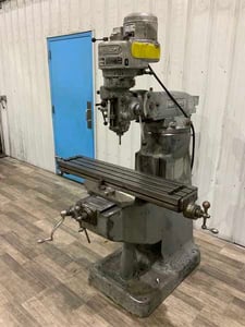 Bridgeport, vertical mill, 9" x42" table, 1 HP, power feed on table, R-8, 30" long. travel, 9" cross travel