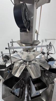 Icon, 10-head Packing Machine, w/ Integrated Scale System, 10-50 PPM, Domino V320i-TTO Printers, Conveyor &