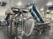 Weighpack #Primo-Linear-C-10, produce filling line, 2-line, 304 Stainless Steel, triple pan config, 2022