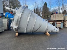 326.6 cu.ft. A. Bolz #MF400, Vert Conical Batch Mixer, hanging, 4000L Working Capacity, 316 Stainless Steel