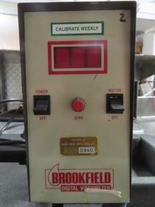 Viscometer, Brookfield #RVTD, includes protective carrying case, 115 V., serial #A01942