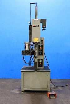 8 Ton, Haeger #824, hardware insertion press, 8" stroke, 24" throat, 8" vertical upstroke, bowl feeder
