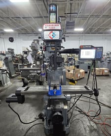Clausing, Kondia #FV-1, vertical mill, 9" x48" tbl., 3 HP, 36" X, 15" Y, 16" Z, 60-4000 RPM, R-8, ProtoTrak