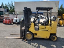 8000 lb. Hyster #S80XLBCS, propane forklift, side shift, 3 stage mast, 2414 hours, 1995