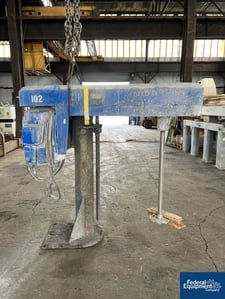 30 HP Cowles #720HV, Disperser, Stainless Steel, 220 V., explosion proof, floor mount, air over oil, AS IS