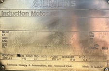 1250 HP 3567 RPM Siemens, Frame 5810, TEWAC, 4000 Volts (2 Available)