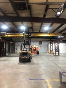 5 Ton, R & M, 34' 0" Span, 20' lift, class D, pendant, VFD Bridge/Trolley, 2011 [#2611]