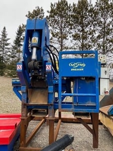 Mistra Kajman, rail breaker, automatic feeding, breaker table - feeder for rails, breaker tilting table