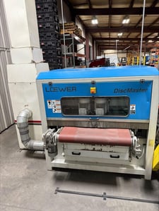 Loewer #DM4TD1000, Disc Master deburring & edge rounding metal polishing machine, 2013