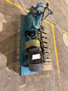 Kinney #KIRD-125, liquid ring vacuum pump skid, Siemens RGZ, 10 HP @ 735 RPM, 3-phase motor