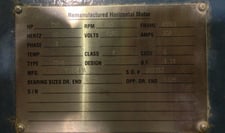 800 HP 900 RPM Toshiba, Frame 450LL, ODP, BB, rebuilt, 4160 Volts