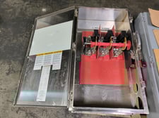 400 Amp. Square D, HU365DS, Fusible Safety Disconnect, 600 VAC/VDC, 3PH, 3R, Stainless Steel