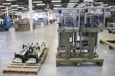 Case loading system, Syntegon #CLS, 12" chute length, 9-7/16" belt width, 2022